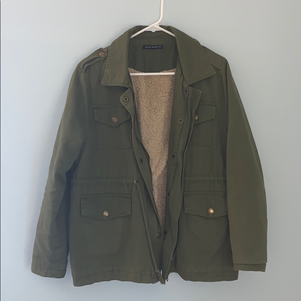 Fur lined cargo jacket